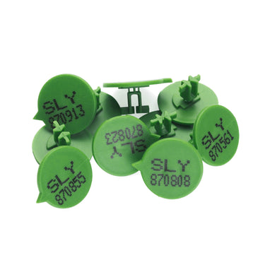 Versapak Button Security Seals (Numbered) Green Group